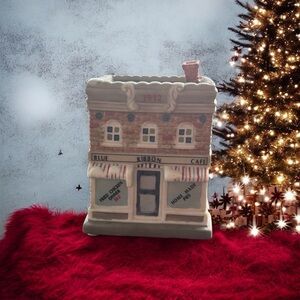 Home Town America Collection "Blue Ribbon Cafe" Christmas Village Piece 1994